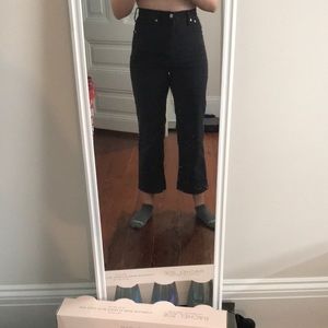 Madewell Slim Widel Leg Crop in Lunar Wash